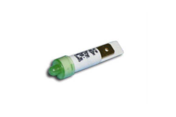 Piloto señalizacion verde s/cable c/ faston