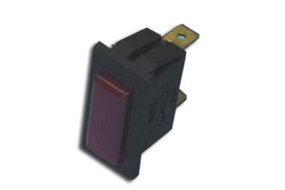 Interruptor rojo rectangular