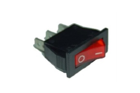 Interruptor unipolar rojo 11x30