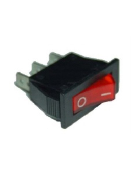 Interruptor unipolar rojo 11x30