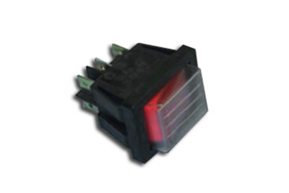 Interruptor bipolar rojo 6 faston