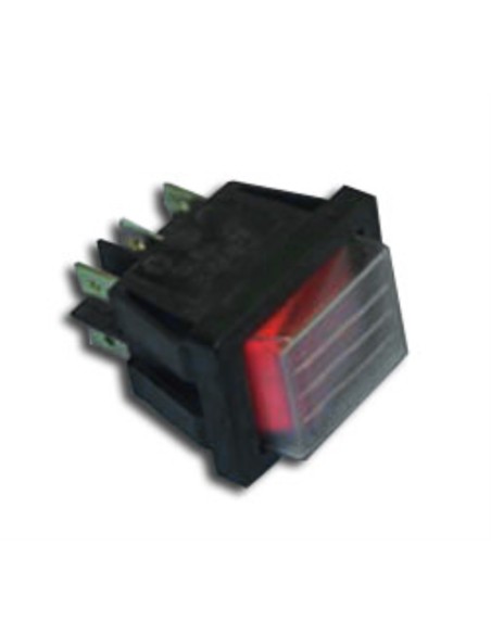 Interruptor bipolar rojo 6 faston