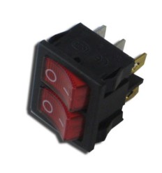 Interruptor doble universal 6c 22x19mm