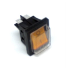 Interruptor bipolar naranja 4 faston c/proteccion