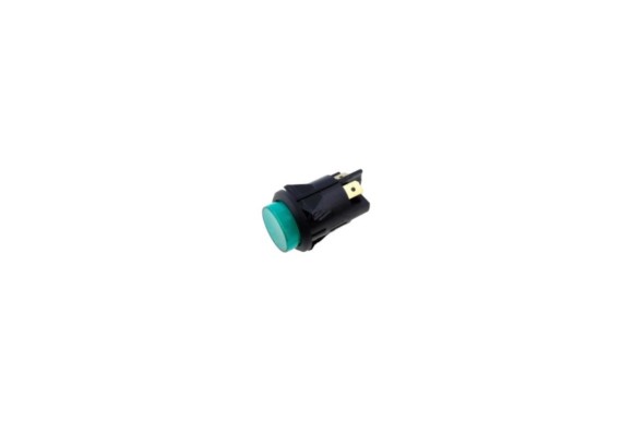 Interruptor bipolar circular luminoso verde 24mm