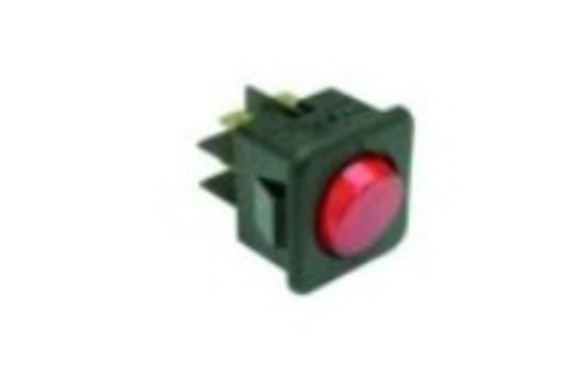 Interruptor bipolar rojo 25x25 4 faston