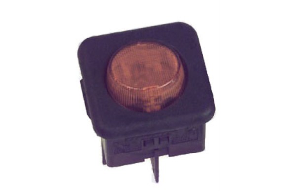 Interruptor bipolar naranja 25x25 4 faston