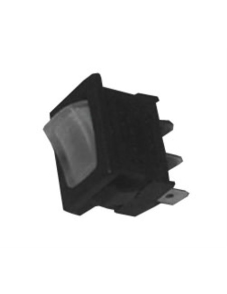 Interruptor mini monopolar luminoso blanco