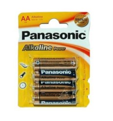 Pilas alcalinas Panasonic l.R-6B 1.5V (AA) 4 uds