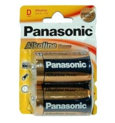 Pilas alcalinas Panasonic l.R20 1.5V (D) 2uds.