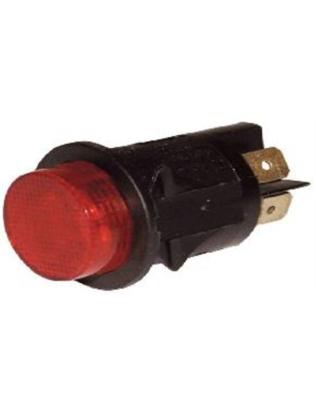 Pulsador bipolar redondo rojo-ambar-verde 4 faston