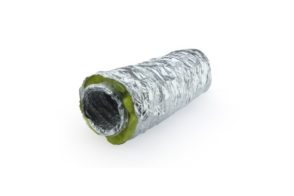 Conducto fibra d:127 mm. aislado (caja 10m)