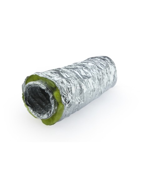 Conducto fibra d:127 mm. aislado (caja 10m)