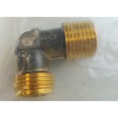 Racor conexion gas 1/2" M- 1/2" M codo 90º