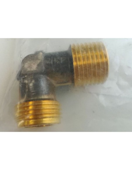 Racor conexion gas 1/2" M- 1/2" M codo 90º