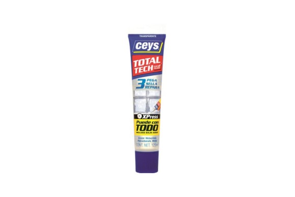 Adhesivo Total tech Ceys transparente tubo 125 ml