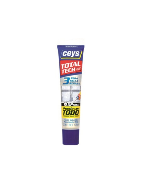 Adhesivo Total tech Ceys transparente tubo 125 ml