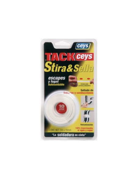 Cinta Stira & Sella Ceys blanco 3 mx19 mm.
