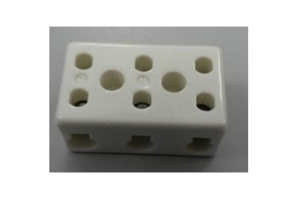 Regleta ceramica 3x1 6mm2 L:39mm 32A
