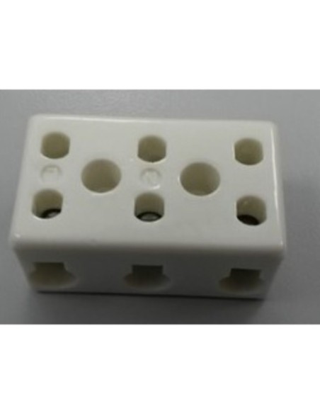 Regleta ceramica 3x1 6mm2 L:39mm 32A