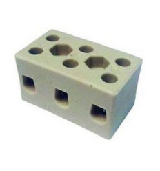 Regleta ceramica 3x1 6mm2 L:39mm 32A 2