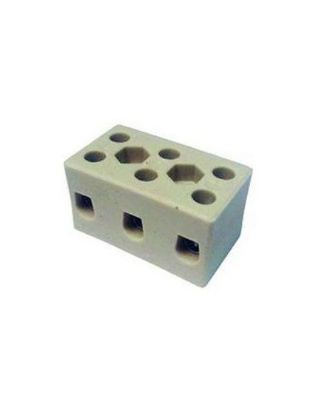 Regleta ceramica 3x1 6mm2 L:39mm 32A