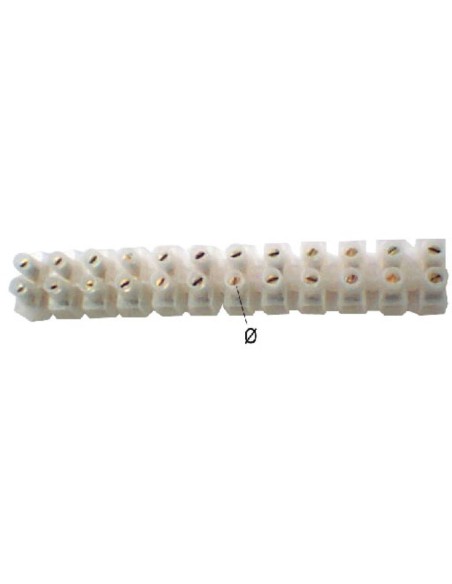 Regleta conexion cable 5.5 mm. 12 uds.