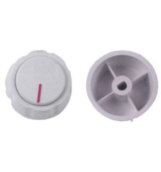 Mando cocina estandar 6 mm. eje corto blanco