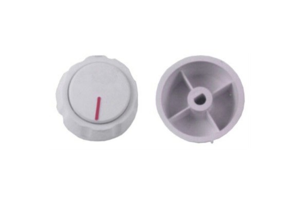 Mando cocina estandar 6 mm. eje corto blanco