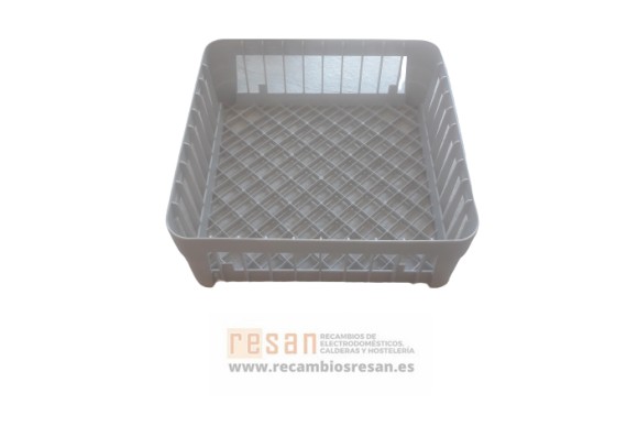 Cesto vasos 400x400x150 plastico liso