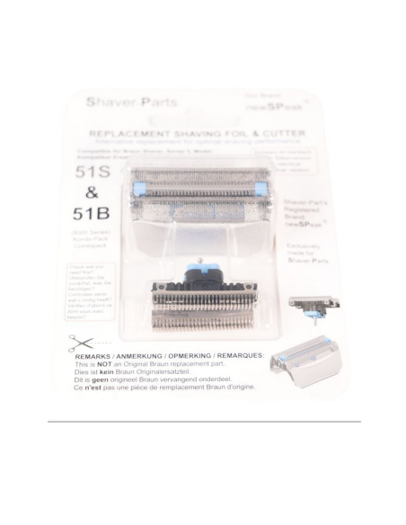 Cabezal con cuchillas Braun 51S - compatible