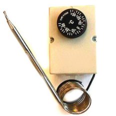 Termostato caja regulable -30 - + 30 c/bulbo