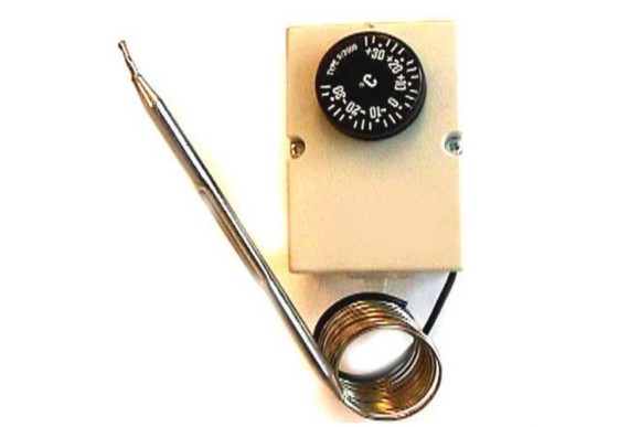 Termostato caja regulable -30 - + 30 c/bulbo