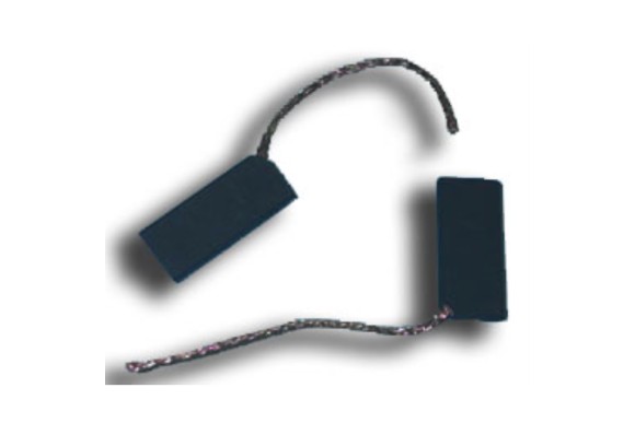 Juego 2 escobillas 12x5 cable salida lateral
