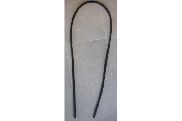 Burlete industrial empotrar lateral,metro NEGRO