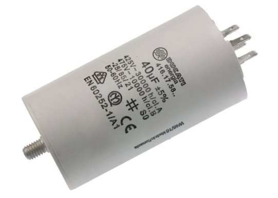 Condensador de trabajo 40 uF.