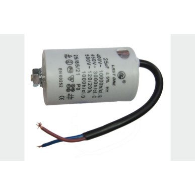 Condensador de trabajo 30 uF. 450v c/cable