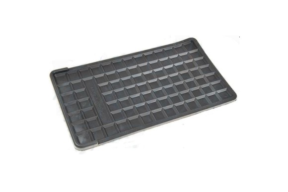 Apoyo plancha EPDM negro 235x135 mm.