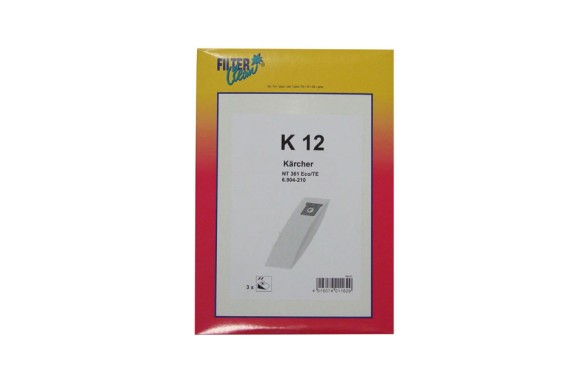 Bolsa aspirador Karcher K12 compatible (3 uds)