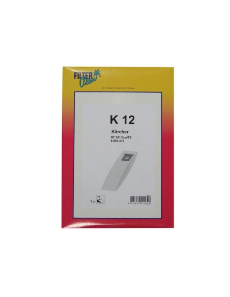 Bolsa aspirador Karcher K12 compatible (3 uds)