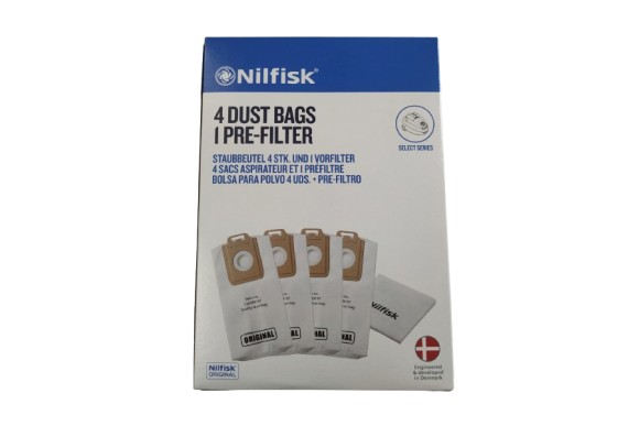 Bolsa aspirador Nilfisk Select Series 4 uds.