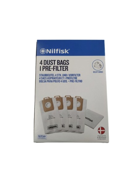 Bolsa aspirador Nilfisk Select Series 4 uds.