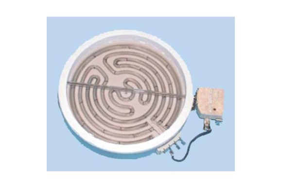 Placa vitroceramica 1200W 165 mm. 3 circuitos