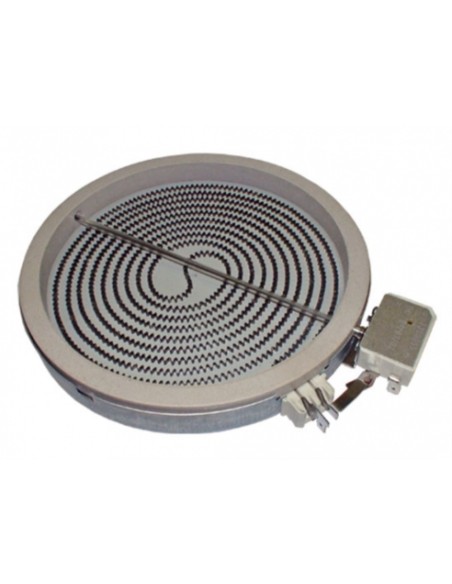 Placa vitroceramica 1500w 230v 180 mm. 1 circuito