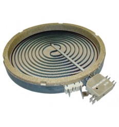 Placa vitroceramica 2000W 230 V 215 mm. 1 circuito