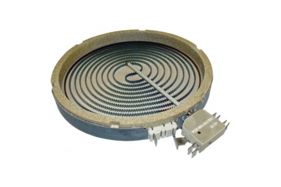 Placa vitroceramica 2000W 230 V 215 mm. 1 circuito