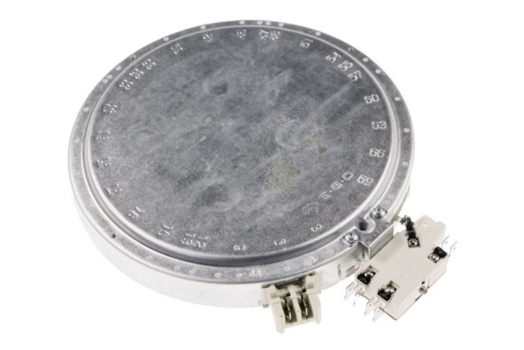 Placa vitroceramica 1800/750W 120/200 mm. Doble