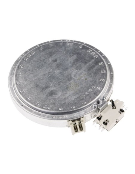 Placa vitroceramica 1800/750W 120/200 mm. Doble