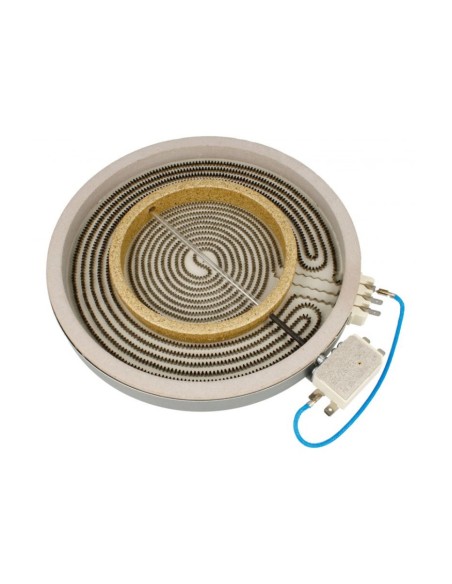 Placa vitroceramica 2200/750W 120/230 mm. Doble