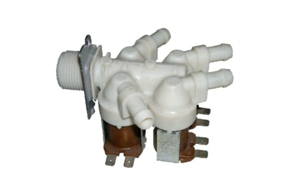 Electrovalvula 4 vias 180º 24V continua
